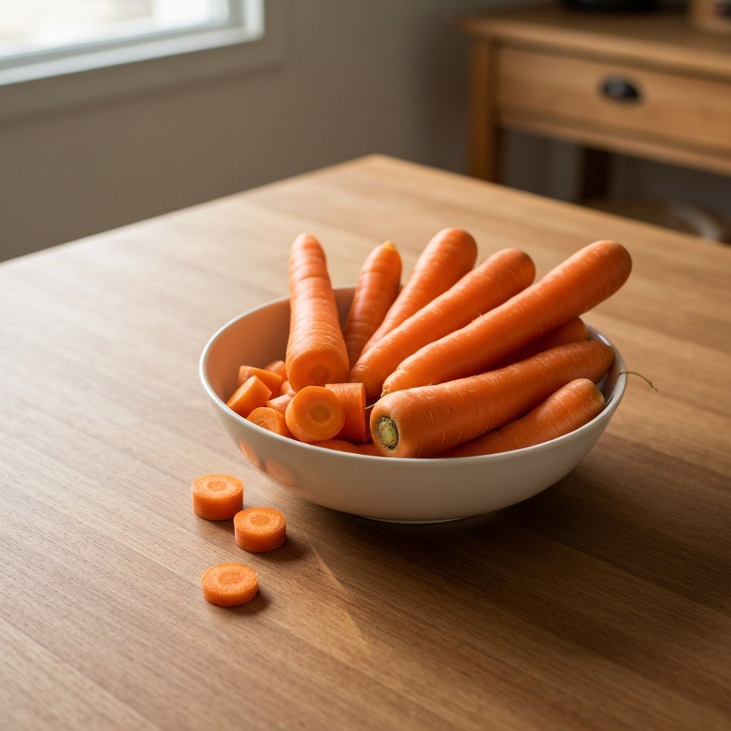 Fresh orange carrots